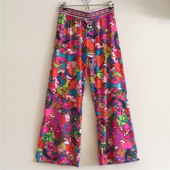 Trina Turk Other - NWOT Trina Turk “Fuji Flowers” Wide Leg Pants Size Small
